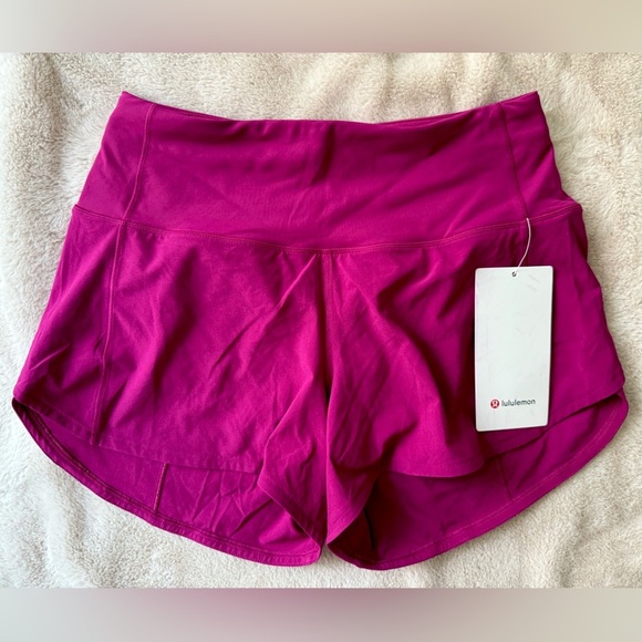 NWT RARE Lululemon Speed Up HR Short Magenta Size 4 - Picture 9 of 11